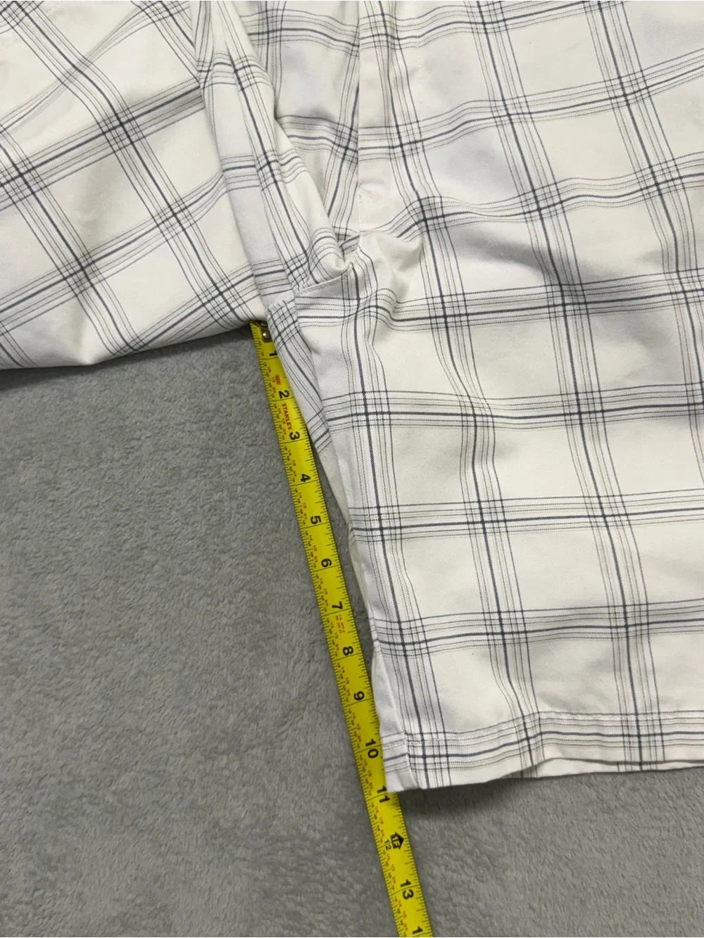 Volcom Shorts Mens 34 White Check Plaid Long Y2K Skate Surf Vintage